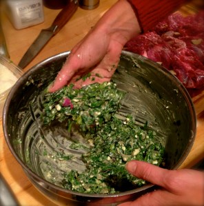 This was a little too wet, so I had my "assistant" add more parm for me.