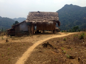 One of the 4 houses in the minority village