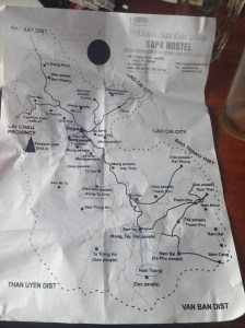 A "map" of where we hiked